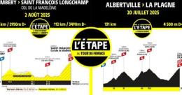 Tour de France - Voici les parcours et profils de l'Etape du Tour 2025